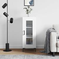 Dressoir 34,5x34x90 cm bewerkt hout wit - thumbnail