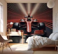 Rode formule 1 Fotobehang tienerkamer
