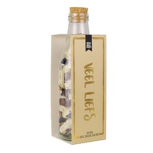 Momenten fles met toffees - Veel liefs