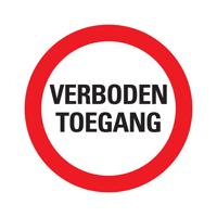 Deco verboden toegang 300 mm - Pickup