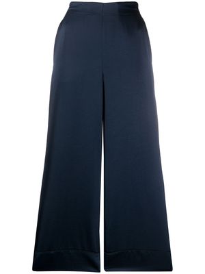 Blanca Vita pantalon crop ample - Bleu