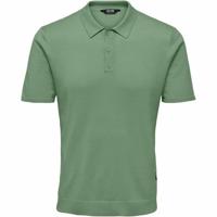 Herenpolo met Korte Mouwen Only & Sons Onswyler Life Reg 14 Ss Knit Groen - Maat: L