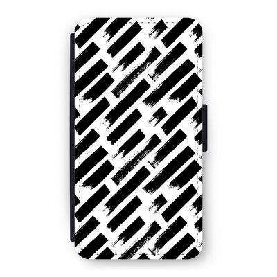 Zwarte vegen: iPhone 11 Pro Flip Hoesje