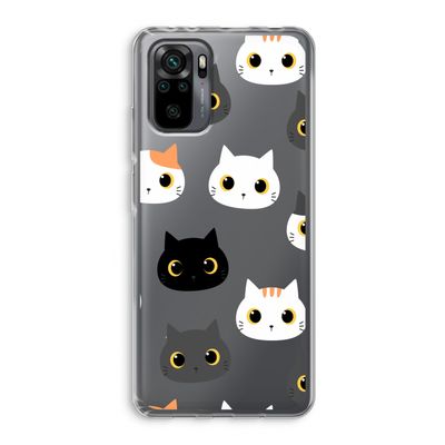 Katten: Xiaomi Redmi Note 10 Pro Transparant Hoesje