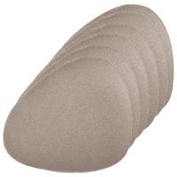 Zeller Onderzetters voor glazen - lederlook - 12x - metallic taupe - 12 x 10 cm - glasonderzetters Zeller Onderzetters voor glazen - lederlook - 12x - metallic taupe - 12 x 10 cm - glasonderzetters