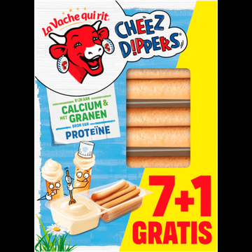 La Vache qui rit Cheez Dippers 7+1 Gratis 8 x 35 g bij Jumbo