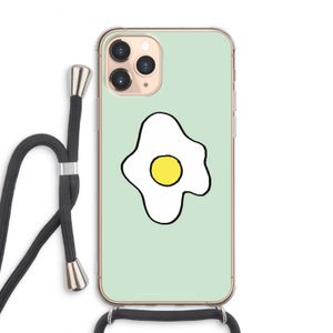 Spiegelei: iPhone 11 Pro Max Transparant Hoesje met koord