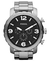 Fossil heren Nate zilver roestvrij stalen horloge JR1353