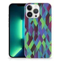 iPhone 13 Pro Max | TPU Hoesje | Abstract Green Blue