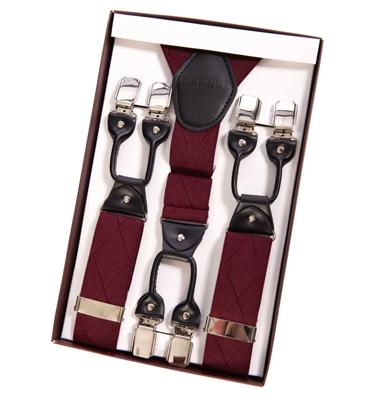Banned Rockabilly Braces Bretels Bordeaux