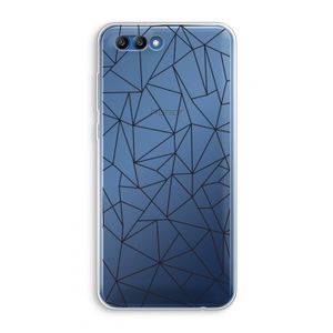 Geometrische lijnen zwart: Honor 10 Transparant Hoesje