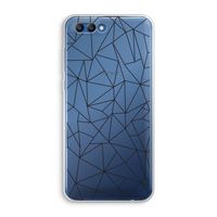 Geometrische lijnen zwart: Honor 10 Transparant Hoesje