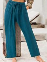 Casual Plain Loose Pants