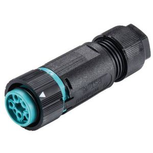 Wieland 46.051.4553.6 Ronde connector Koppeling, recht Totaal aantal polen: 4 + PE Serie (ronde connectors): RST® MINI 1 stuk(s)