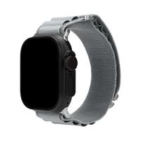 Mobilize Nylon Watch Band - Alpine - Titanium Connector - for Apple 38/40/41mm - Light Grey