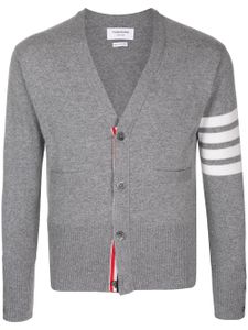 Thom Browne cardigan en cachemire à col v - Gris