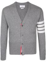 Thom Browne cardigan en cachemire à col v - Gris - thumbnail