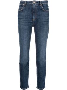 PINKO jean slim à effet délavé - Bleu