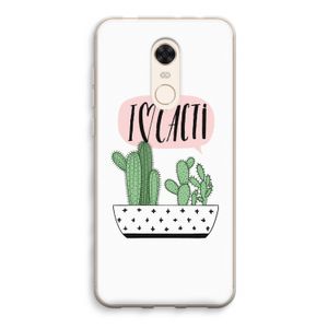 I love cacti: Xiaomi Redmi 5 Transparant Hoesje