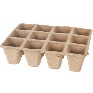 Pro Garden Stekpotje / kweekpot - 4x stuks - 16 x 12 x 5 cm - turfpotjes - moestuinpotjes