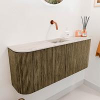 Toiletmeubel Mondiaz Joya Dlux | 103.2 cm | Meubelkleur Dusk | Faye wastafel Nata Wasbak Midden | Zonder kraangat(en)