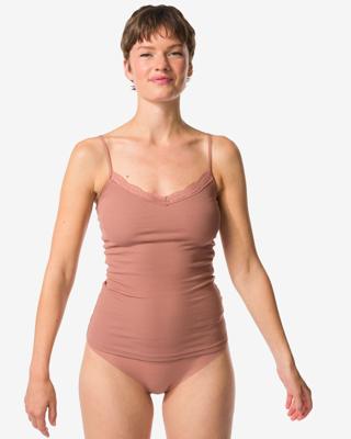 HEMA Dames Brazilian Micro Met Kant Lichtbruin (lichtbruin)