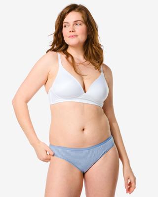 140 Dames Slips Stretch Katoen - 2 Stuks Blauw (blauw)