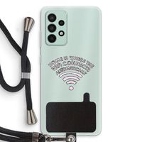 Home Is Where The Wifi Is: Samsung Galaxy A52s 5G Transparant Hoesje met koord