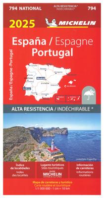 Wegenkaart - landkaart 794 Spanje & Portugal 2025 | Michelin Wegenkaart - landkaart 794 Spanje & Portugal 2025 | Michelin