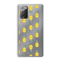 Ananas: Samsung Galaxy Note 20 / Note 20 5G Transparant Hoesje
