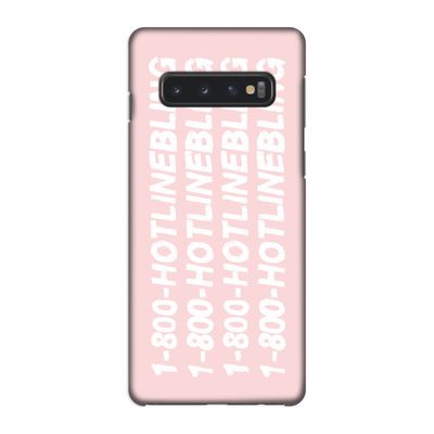 Hotline bling pink: Samsung Galaxy S10 4G Volledig Geprint Hoesje