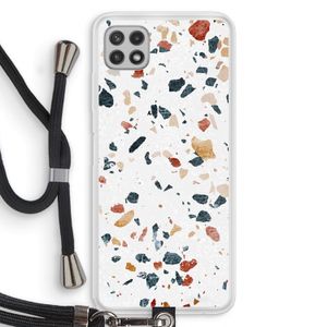 Terrazzo N°4: Samsung Galaxy A22 4G Transparant Hoesje met koord