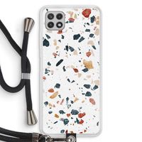 Terrazzo N°4: Samsung Galaxy A22 4G Transparant Hoesje met koord