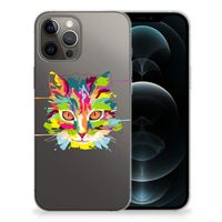 iPhone 12 Pro Max Telefoonhoesje met Naam Cat Color