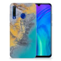 Honor 20 Lite | TPU | Siliconen hoesje | Marble Blue Gold