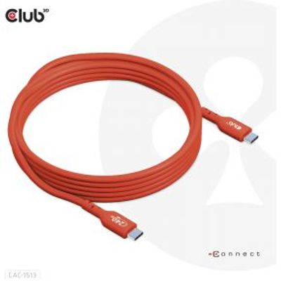CLUB3D USB2 Type-C Bi-Directional USB-IF Certified Cable Data 480Mb, PD 240W(48V/5A) EPR M/M 3m / 9.