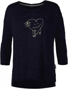 Pally Hi 3/4 Longsleeve Greathearted Dames Shirt Bluek L