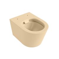 Wandcloset Mondiaz Lavie | 53 cm | Zonder spoelrand | Single fire | Excl.Toiletzitting | Keramiek | Sand
