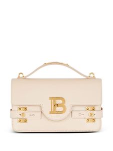 Balmain B-Buzz 24 leather shoulder bag - Tons neutres