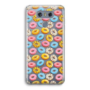 Pink donuts: LG G6 Transparant Hoesje