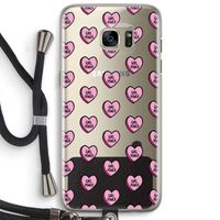 GIRL POWER: Samsung Galaxy S7 Edge Transparant Hoesje met koord