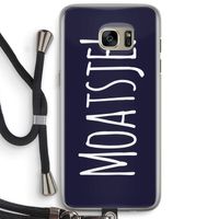 Moatsje!: Samsung Galaxy S7 Edge Transparant Hoesje met koord