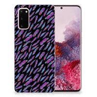 Samsung Galaxy S20 TPU bumper Feathers Color - thumbnail