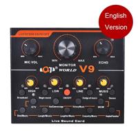 V9 Levende omroep apparatuur Webcast Entertainment Streamer-geluidskaart