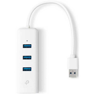 TP-Link USB 3.0 3 Poort Hub & Gigabit Ethernet Adapter 2 in 1 USB Adapter UE330 usb-hub