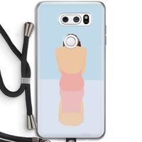 Mirror: LG V30 Transparant Hoesje met koord