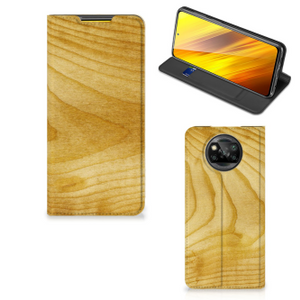 Xiaomi Poco X3 Pro | Poco X3 Book Wallet Case Licht Hout