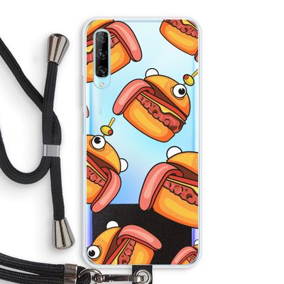 Hamburger: Huawei P Smart Pro Transparant Hoesje met koord