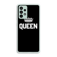 Queen zwart: Samsung Galaxy A52s 5G Transparant Hoesje
