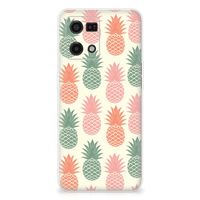 OPPO Reno7 4G Siliconen Case Ananas